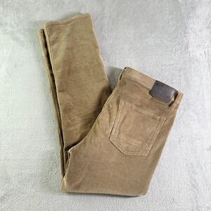 Devil Dog Manufacturing Co Corduroy Pants Slim Straight Tan Mens 36x32